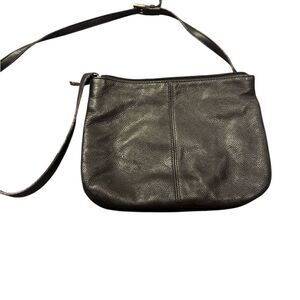 Black Leather Shoulder Bag